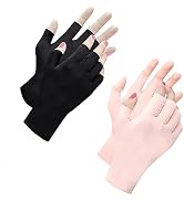 spacepower UV Gloves for Nails: UPF 50+ Anti UV Gloves for Gel Nail Lamp, Protection Gloves for M...