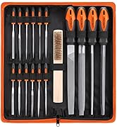 REXBETI 25Pcs Metal File Set, Premium Grade T12 Drop Forged Alloy Steel, Flat/Triangle/Half-round...