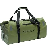 YUMQUA Waterproof Duffel Bag, Motorcycle Duffle Bag, Heavy Duty Roll Top Large Dry Bags Waterproo...