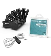 Kanemc Magnetic Ties For Cords, Cord Wrap Silicone Zip Ties Twist Ties Magnet Strap For Smartphon...