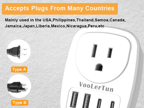 Mainly used in the USA,Philippines,Canada,etc