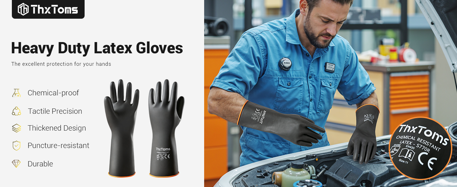 Long Rubber Gloves