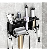 MAYZOLOP Hair Dryer Holder, Hair Tool Organizer, Blow Dryer Hanger Wall Mount for Dryer Hook, Bat...