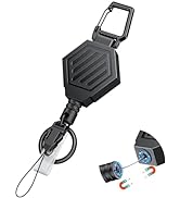 Uniclife Heavy Duty Retractable Keychain with Magnetic Closure Retractable Badge Reel for up to 1...