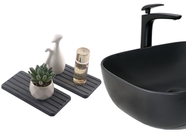 water absorbing stone tray for sink