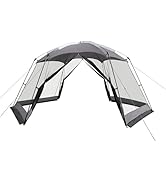 Hyper Venture Screen House 15x13 FT Mesh Canopy Tent Camping Gazebo Shelter for 8-10 People Outdo...