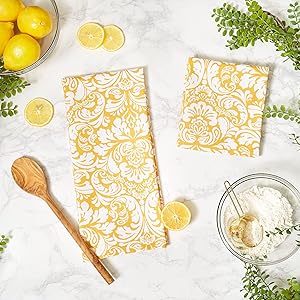 decorative multipurpose reusable dishtowel kitchen set large set of 2