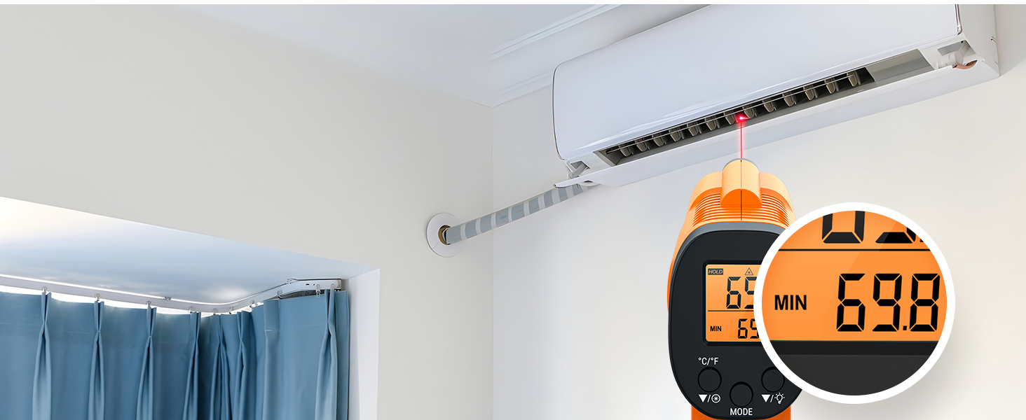 infrared thermometer for air conditioner home use DIY hobbist heat temperature gun
