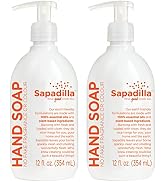Sapadilla Liquid Hand Soap - Grapefruit + Bergamot - Made with 100% Pure Essential Oil Blends, Cl...