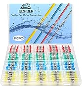 305 Pcs Heat Shrink Solder Seal Wire Connectors, Wire Soldering Kit Marine Waterproof Wiring Elec...