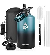RAYMYLO One Gallon Water Bottle Insulated, Triple Walled Vacuum Stainless Steel (Cold for 48 Hrs)...