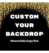 BELECO Fabric Custom Backdrop Customized Photo Backdrop Personalized Background Banner Customize ...