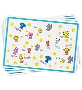 KIIS Disposable Placemats for Baby 18" x 12", Disosable Table Mats, Waterproof, BPA-Free Baby Pla...