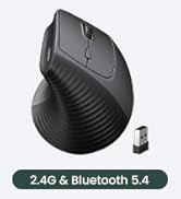 UGREEN 2.4G & Bluetooth Mouse Wireless Vertical Ergonomic Mouse for Windows/Mac OS etc. 1000/1600...