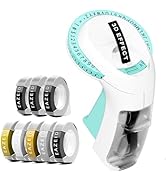 EazeID Embossing Label Maker with 8PK Color Tapes, Retro Embossed Label Maker Vintage, Embosser w...