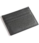 M-Plateau Credit Card Wallet, Super Slim Card Holder, Genuine Leather Wallet for Man and Women wi...