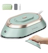 Newbealer Travel Iron with Dual Voltage - 120V/220V Mini Dry Iron for Clothes (No Steam), Non-Sti...