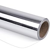 RUSPEPA Silver Metallic Wrapping Paper - Solid Color Paper Perfect for Wedding, Birthday, Christm...