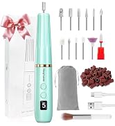 HengYuaoler Electric Nail Drill Cordless,Portable Nail Drill Kit,20000RPM | Nail Drill Machine wi...