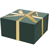 Gift Box with Lid 8x8x4 Inches, Magnetic Gift Box with Ribbon for Presents,Bridesmaid Gifts Box,B...