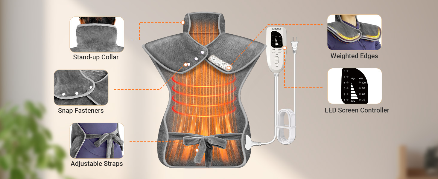 heating pad back neck shoulders