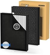MOOKA Genuine HEPA Washable Filter Replacement for KJ190L Air Purifier, 3 Stage Filtration Remove...