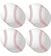 Vuzvuv 60Pcs 6In Paper Baseball Party Cutouts with 120Pcs Glue Points,Baseball Cut Outs Bulletin ...