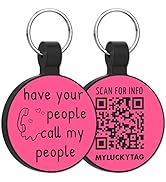 MYLUCKYTAG QR Code Silicone Pet ID Tag Dog Cat Tag, Online Pet Profile, Pet Location Alert Email,...