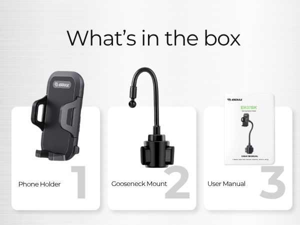 Gooseneck phone mount