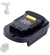 Tulepowceeng Battery Adapter Compatible with Dewalt 20v Max Battery Tools, Compatible with Milwau...
