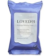 Loved01 Face & Body Cleansing Wipes, John Legend Skincare, Oil Free, No Rinse, Green Tea Extract,...