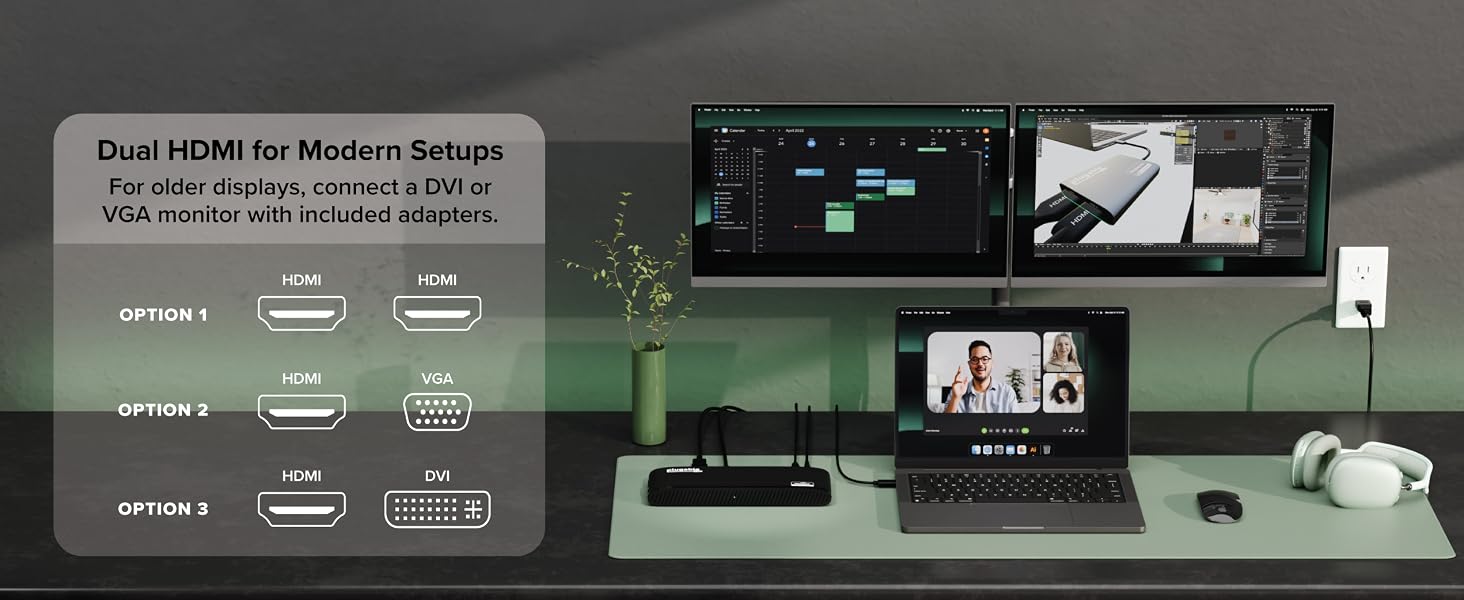 dual hdmi monitor setup