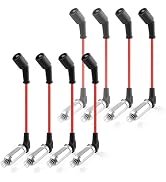 IHOTDER 8PCS Spark Plug Wires Set Compatible with GMC Hummer Chevrolet Cadillac,Spark Plugs and W...