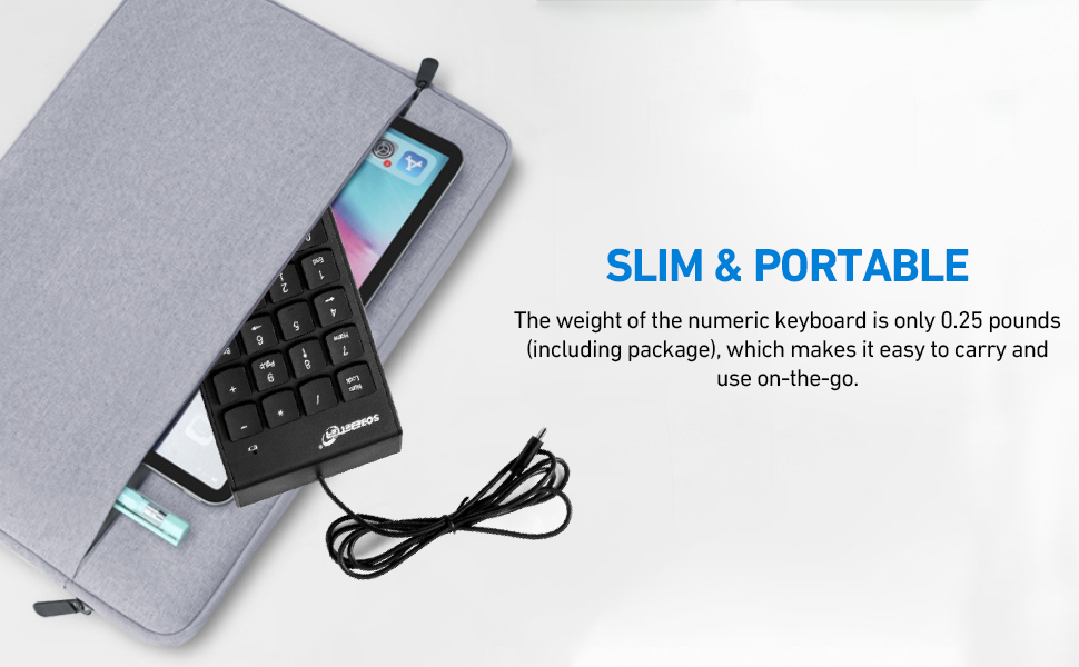 Slim Numeric Keypad usb number pad external number pad for laptop numeric keypads number keyboard