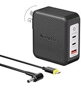 King Ma 140W GaN Laptop Charger, PD 3.1 Fast Wall Charger with Foldable Plug & USB-C Cable, 3-Por...