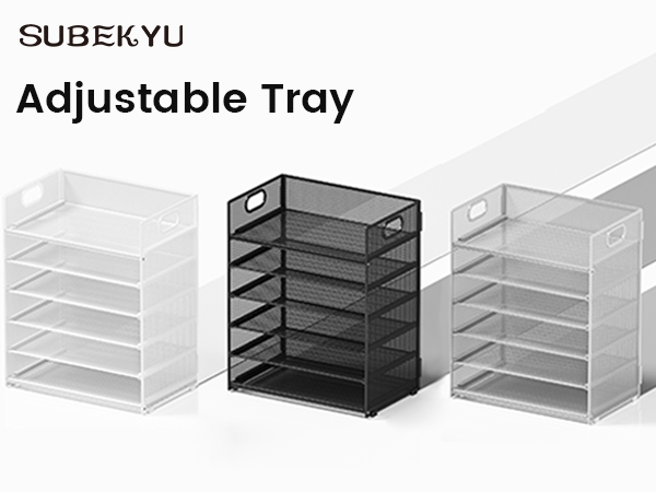 Tray in 3 different colors