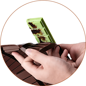 1 Pc Chocolate Bar Mold Deep Dubai Break Apart Candy Molds Thick Stuffed Silicone Molds