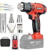 IRONFIST Heat Gun Cordless for Milwaukee M18 18V Battery Portable Hot Air Gun Two Temperature Set...