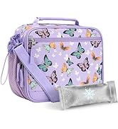 Choco Mocha Butterfly Lunch Box Kids Lunch Box for Girls Lunch Boxes for School Lunch Bag ice pac...