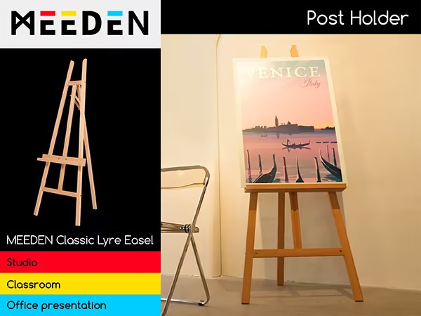 MEEDEN Wooden Easel Stand for Display Adjustable Art Easel for Painting