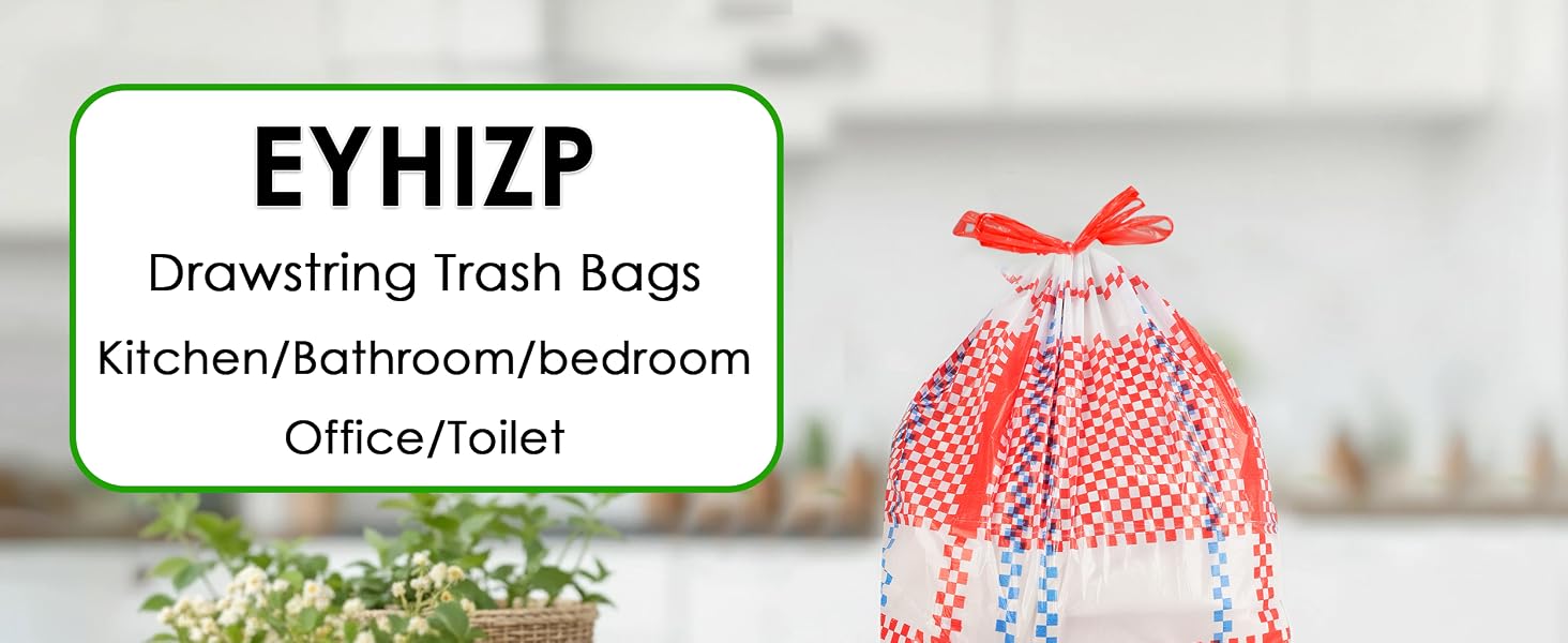 Drawstring Trash Bags Kitchen/Bathroom/bedroom Office/Toilet