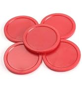 5Pcs Red Mini Air Hockey Table Pucks 50mm Puck Table New 2-inch Convenient and Attractive Air Hoc...