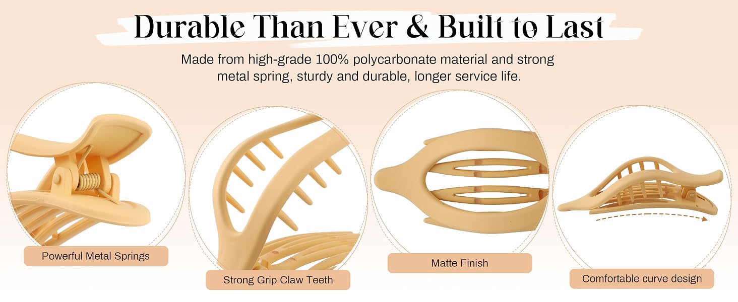 Built to last with premium polycarbonate, strong springs, and a comfortable curve
