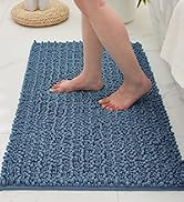 blue bathroom rug