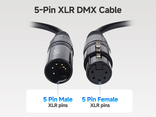 5-Pin XLR DMX Cable