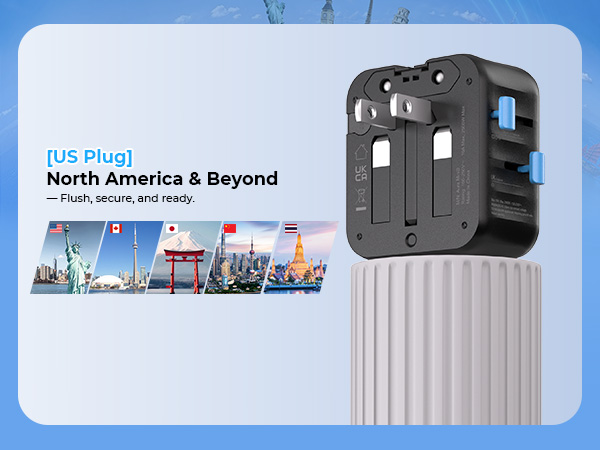 SKRSAN Aura International Travel Adapter