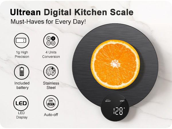 Ultrean digital kitchen scale