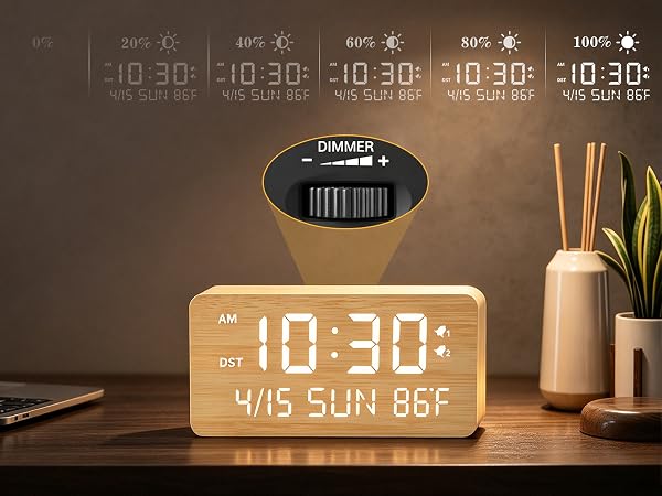wood clock