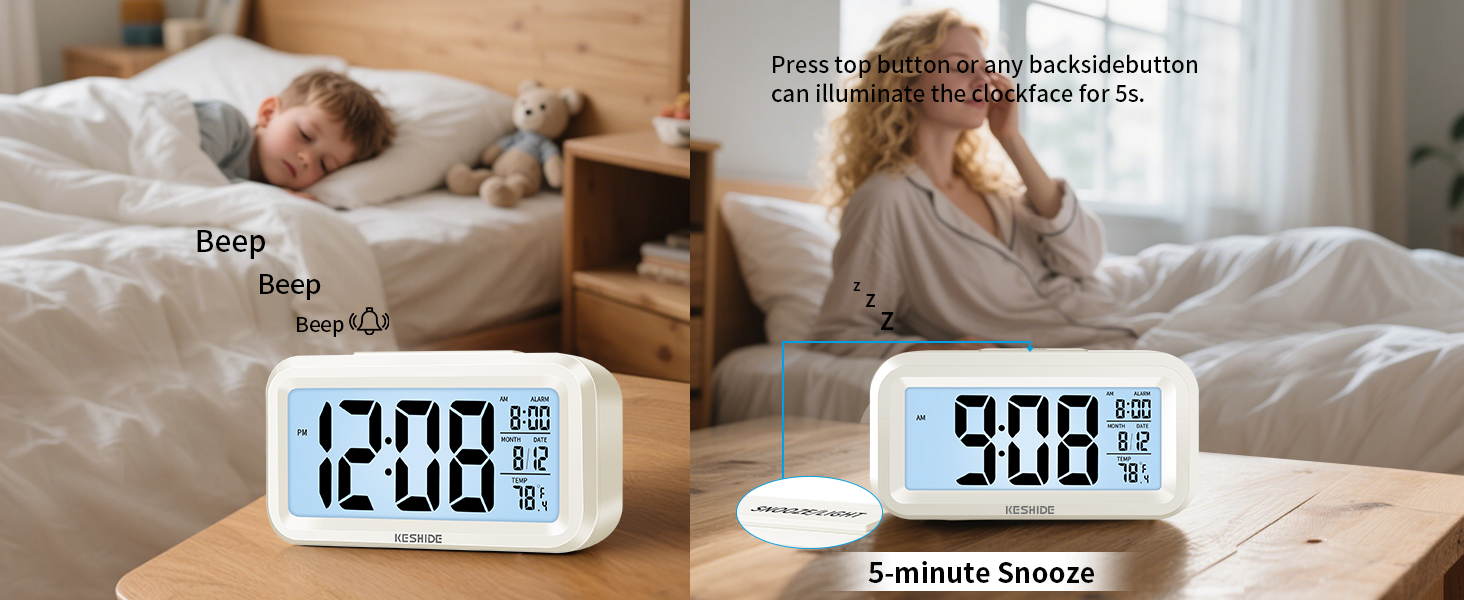 alarm clock battery powered