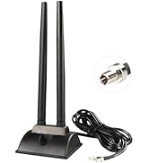 Dual Band WiFi Antenna 2.4GHz 5GHz 5.8GHz Desktop Antenna with Magnetic Base External Antennas 5d...